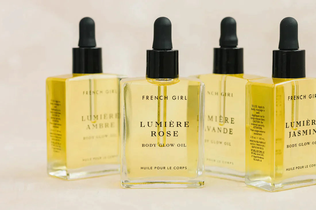 French Girl Lumière Body Glow Oil Rose - Premium Health & Beauty from Beyond the Hot Room - Just $45! Shop now at Beyond the Hot Room