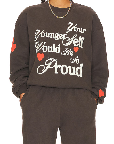 Mayfair Proud Of You Crewneck - Premium Clothing from Beyond the Hot Room - Just $120! Shop now at Beyond the Hot Room
