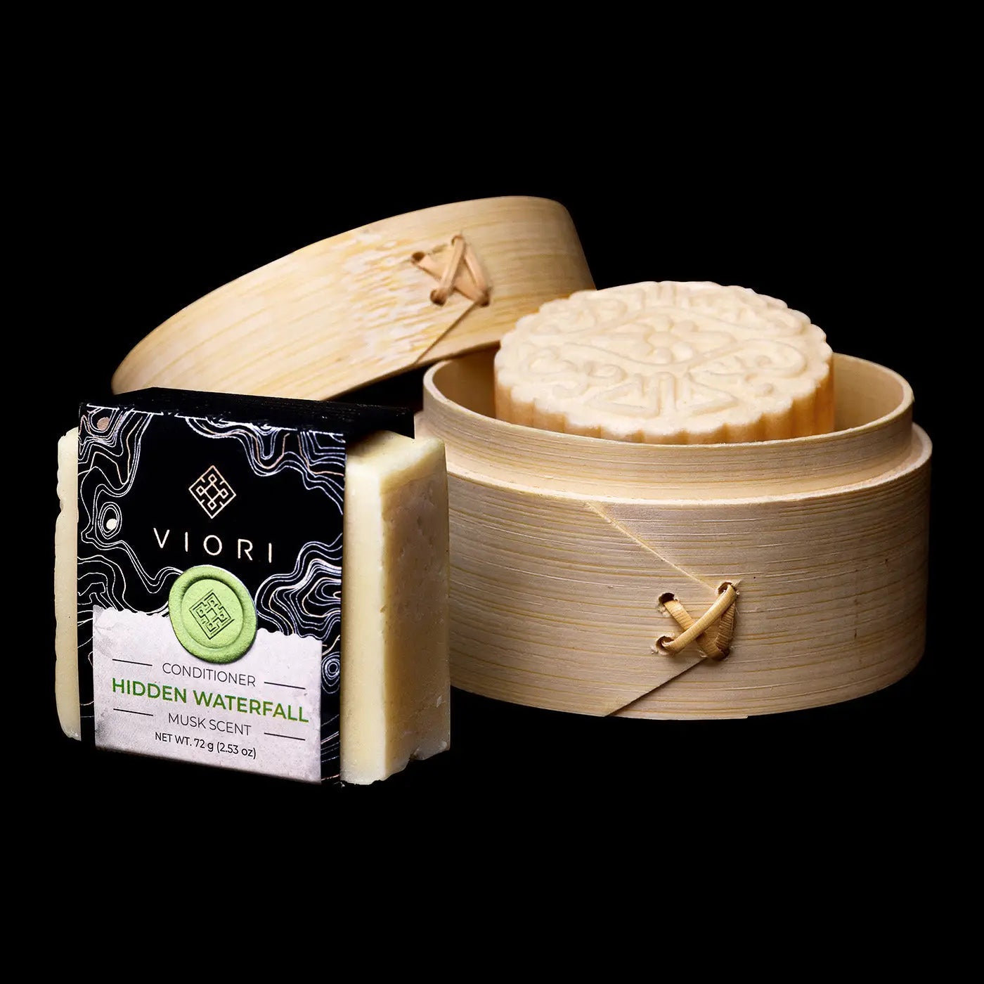 Viori Shampoo & Conditioner Bar w/ Bamboo Holder - Premium Health & Beauty from Beyond the Hot Room - Just $39! Shop now at Beyond the Hot Room