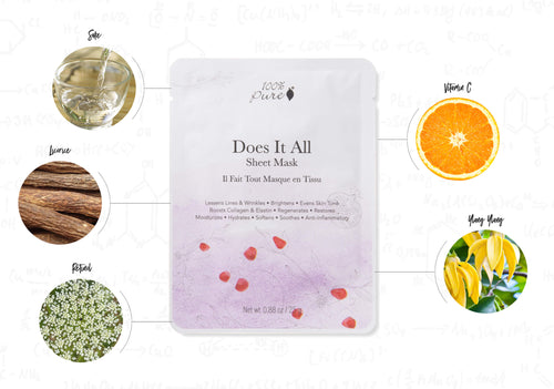 Does It All Sheet Mask 5 Pack - Premium  from Beyond the Hot Room - Just $14! Shop now at Beyond the Hot Room