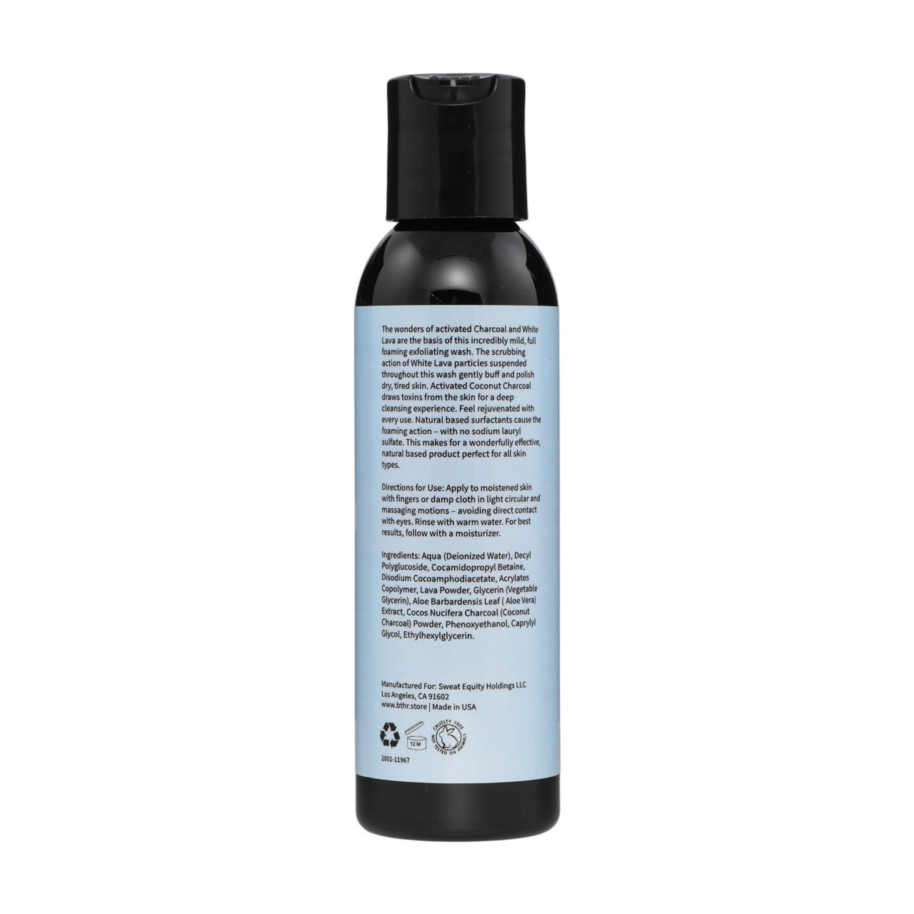 BTHR Coconut Charcoal & White Lava Exfoliating Body Wash - Premium  from Beyond the Hot Room - Just $30! Shop now at Beyond the Hot Room